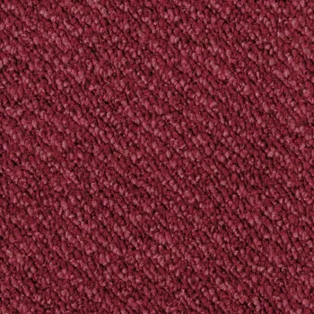 Preview: Rechteckige Draufsicht vom Vorwerk Telma Teppichboden in rot – hochwertiger Bodenbelag für stilvolle Räume